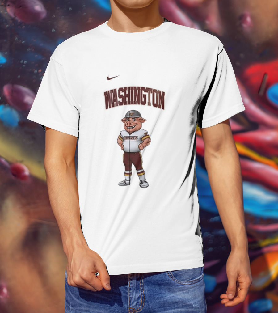Washington Commanders Mascot Teacher Appreciation Month T-Shirt