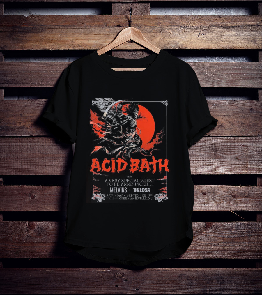 Acid Bath Hellbender Tour Asheville North Carolina September 5th 2026 T-Shirt