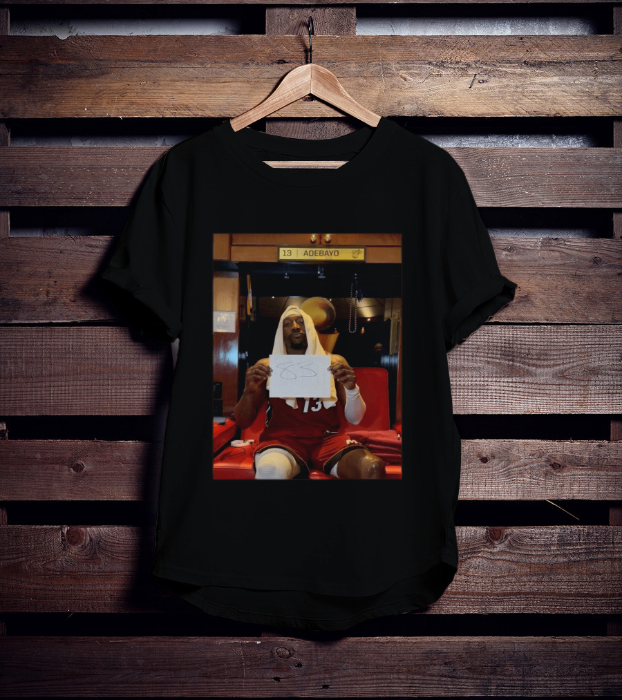 Bam Adebayo 83 Points Locker Room Celebration Passing Kobe Bryant NBA History T-Shirt