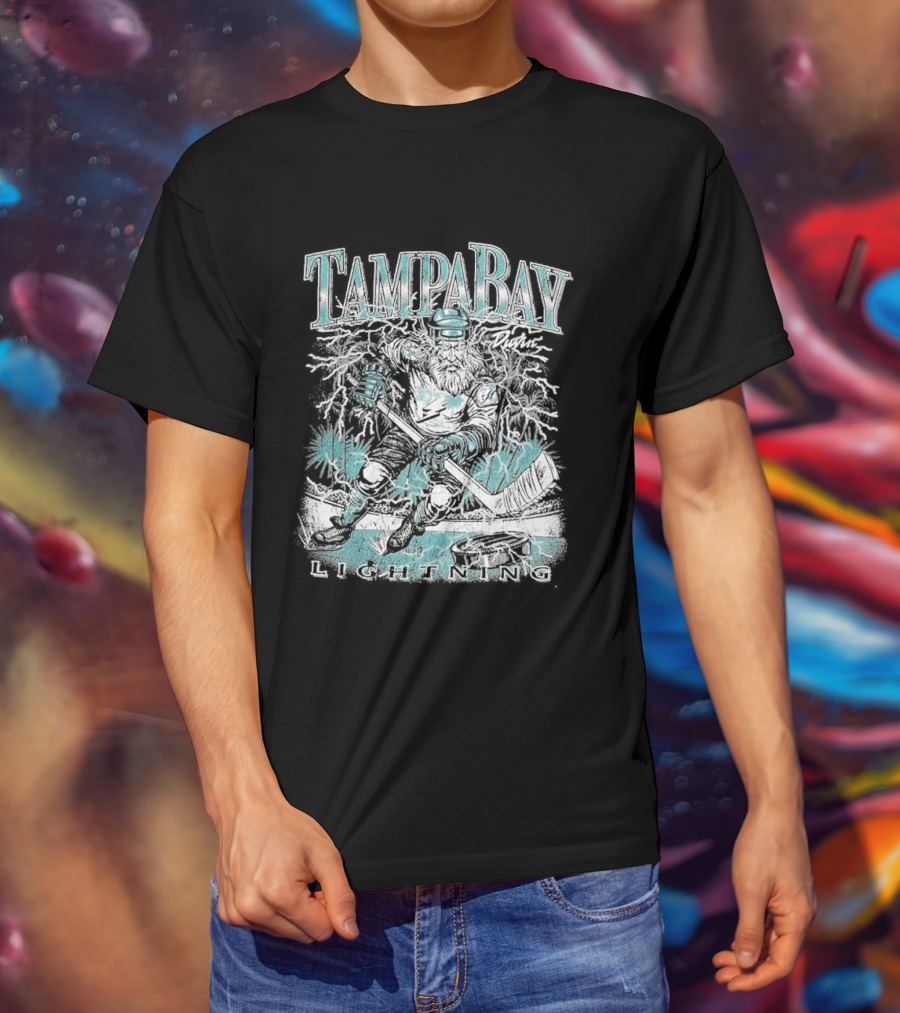 Tampa Bay Lightning X Duvin Special Edition Wild Electric Creature Collaboration T-Shirt