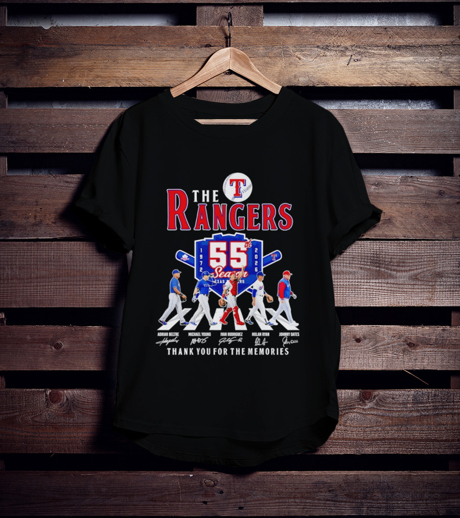 The Rangers 55th Season 1972 2026 Thank You For The Memories T-Shirt
