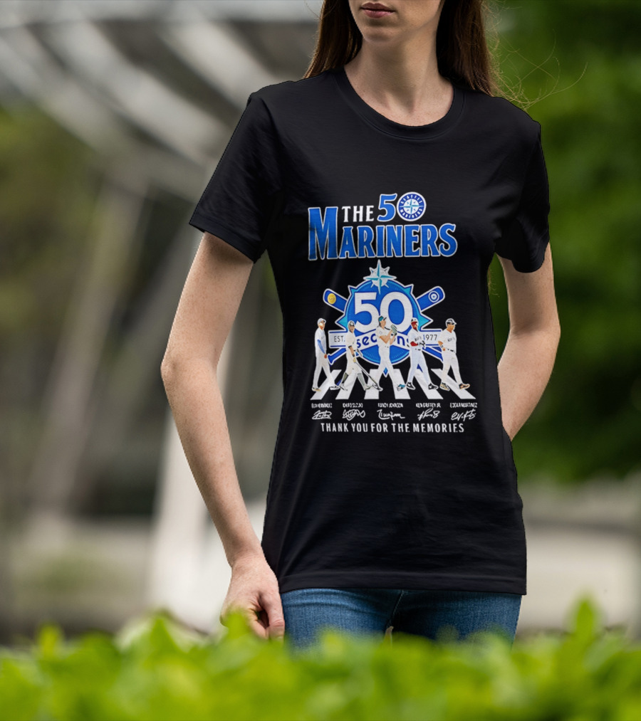 50 Seasons Seattle Mariners Thank You For The Memories 1977 2027 T-Shirt