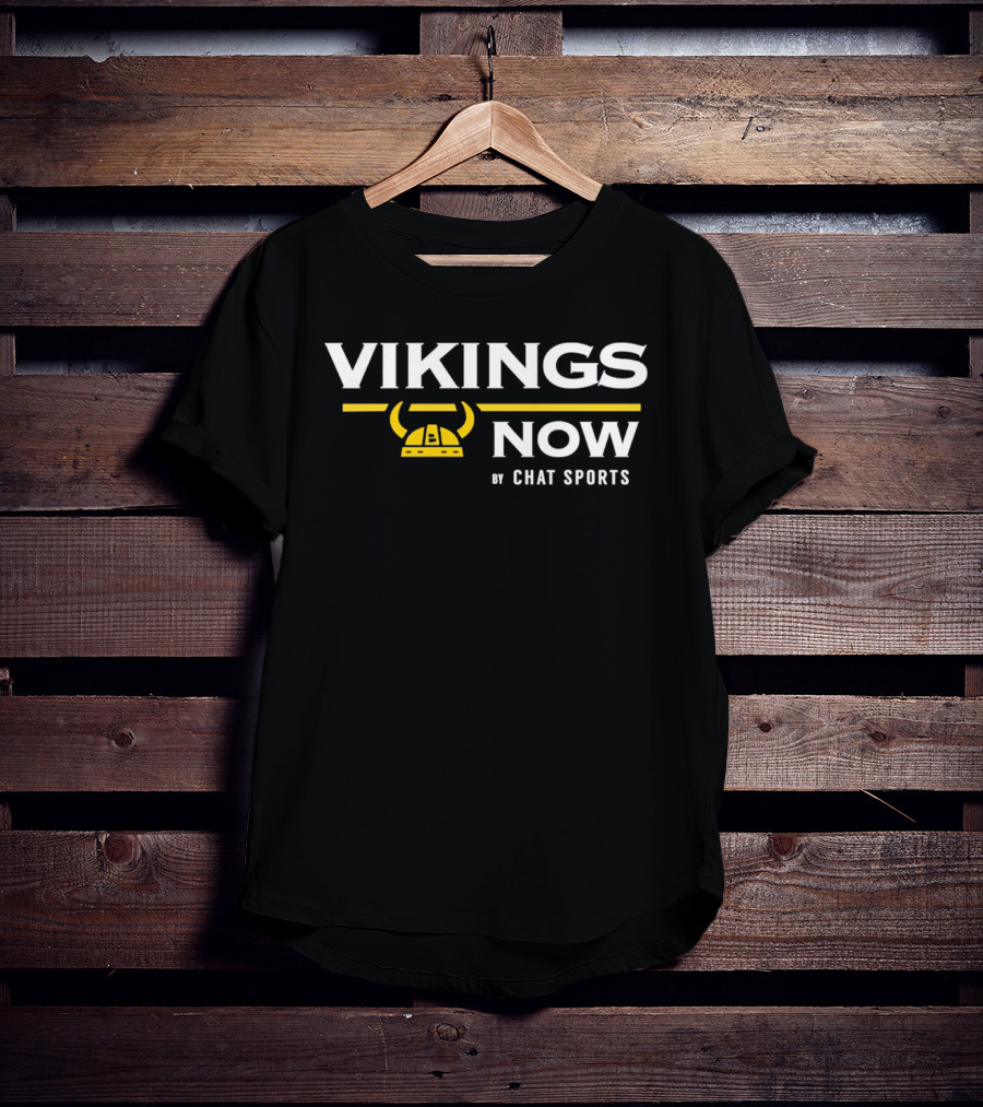 Vikings Now Chat Sports Minnesota Vikings Horns Helmets T-Shirt