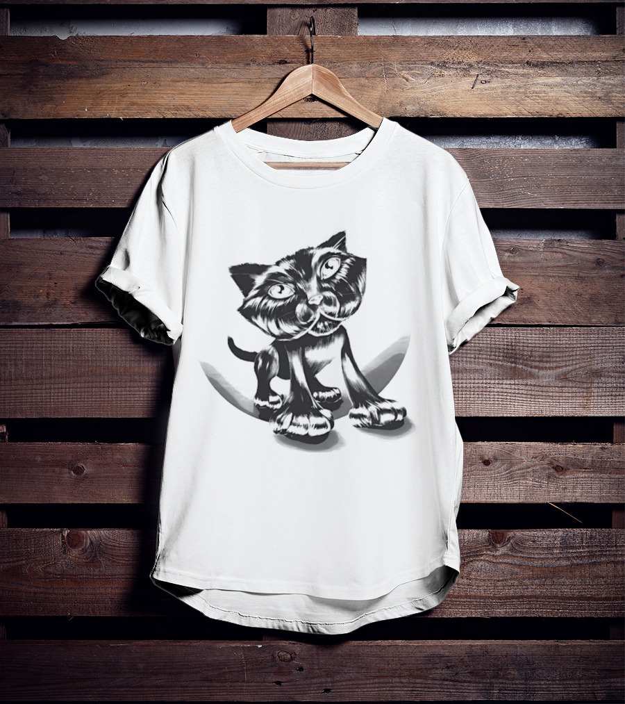 Charles Bruce Foundation Kursid Cat Sketch T-Shirt