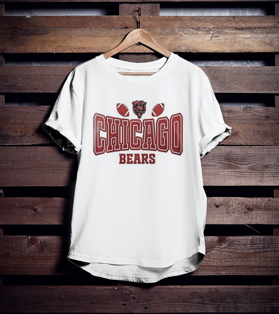 Chicago Bears My Heart Belongs Valentine's Day T-Shirt