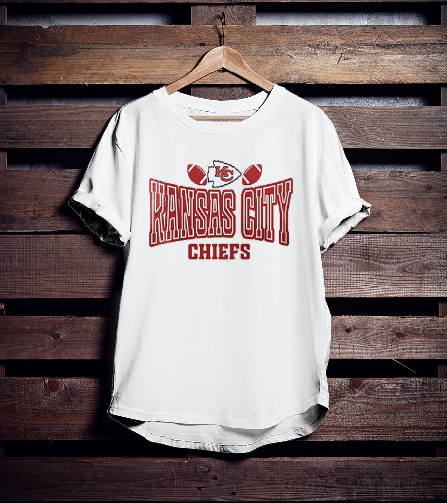 Kansas City Chiefs My Heart Belongs Valentine's Day Football T-Shirt
