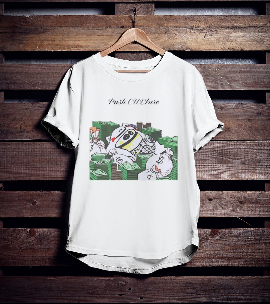 Push CU2Ture Among Us Character Surrounded By Money And Stacks T-Shirt