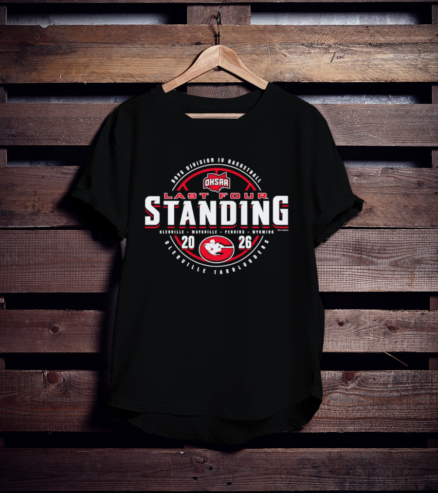 OHSAA Boys Division IV Basketball 2026 Last Four Standing Glenville Tarblooders T-Shirt