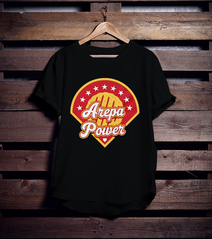 Arepa Power Retro Baseball T-Shirt