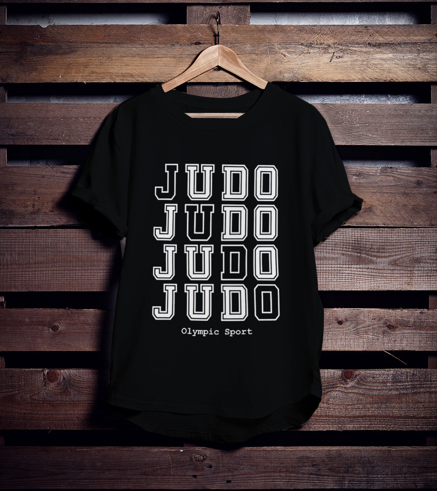 JUDO Repeated Text Olympic Sport T-Shirt