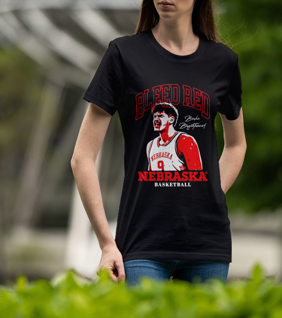Bleed Red Berke Buyuktuncel Nebraska Basketball T-Shirt