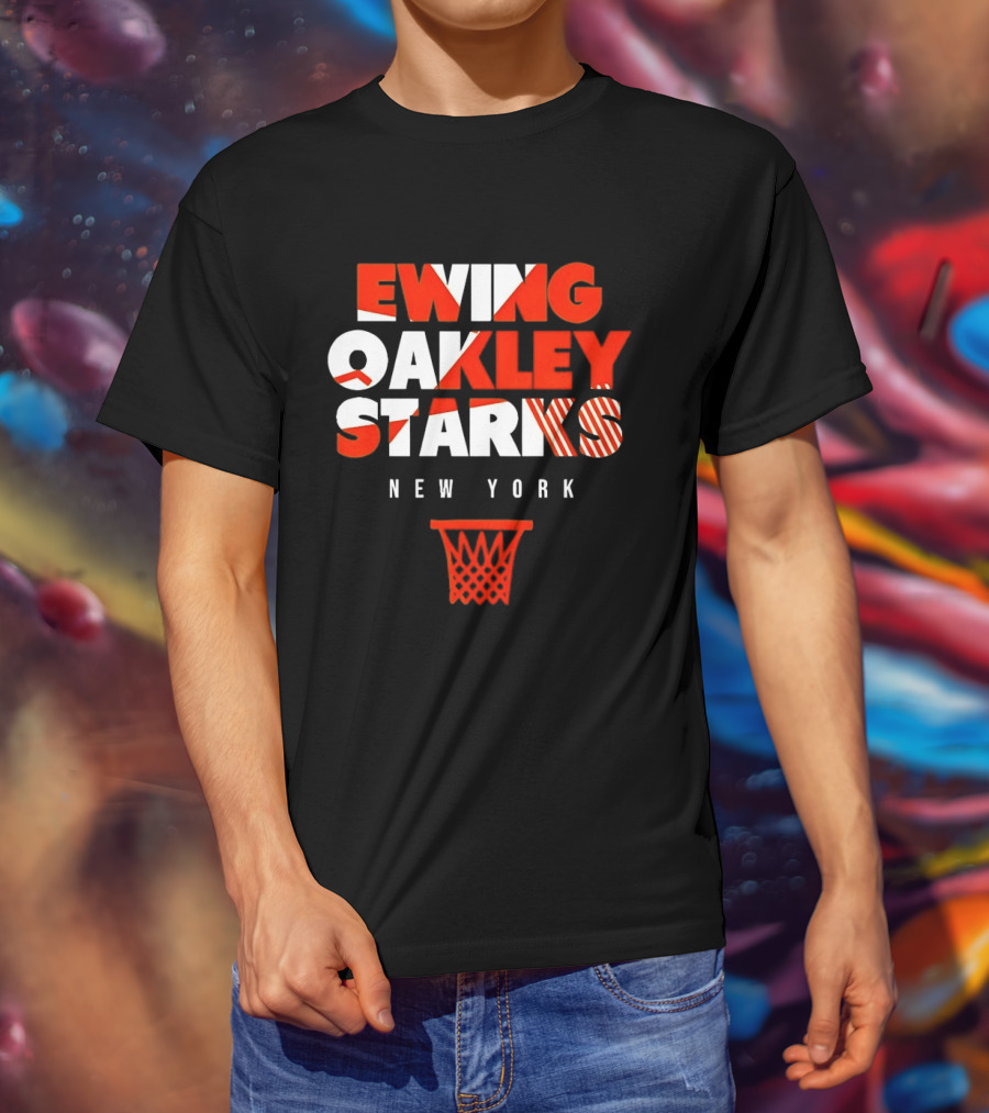 Ewing Oakley Starks New York Basketball Legacy T-Shirt