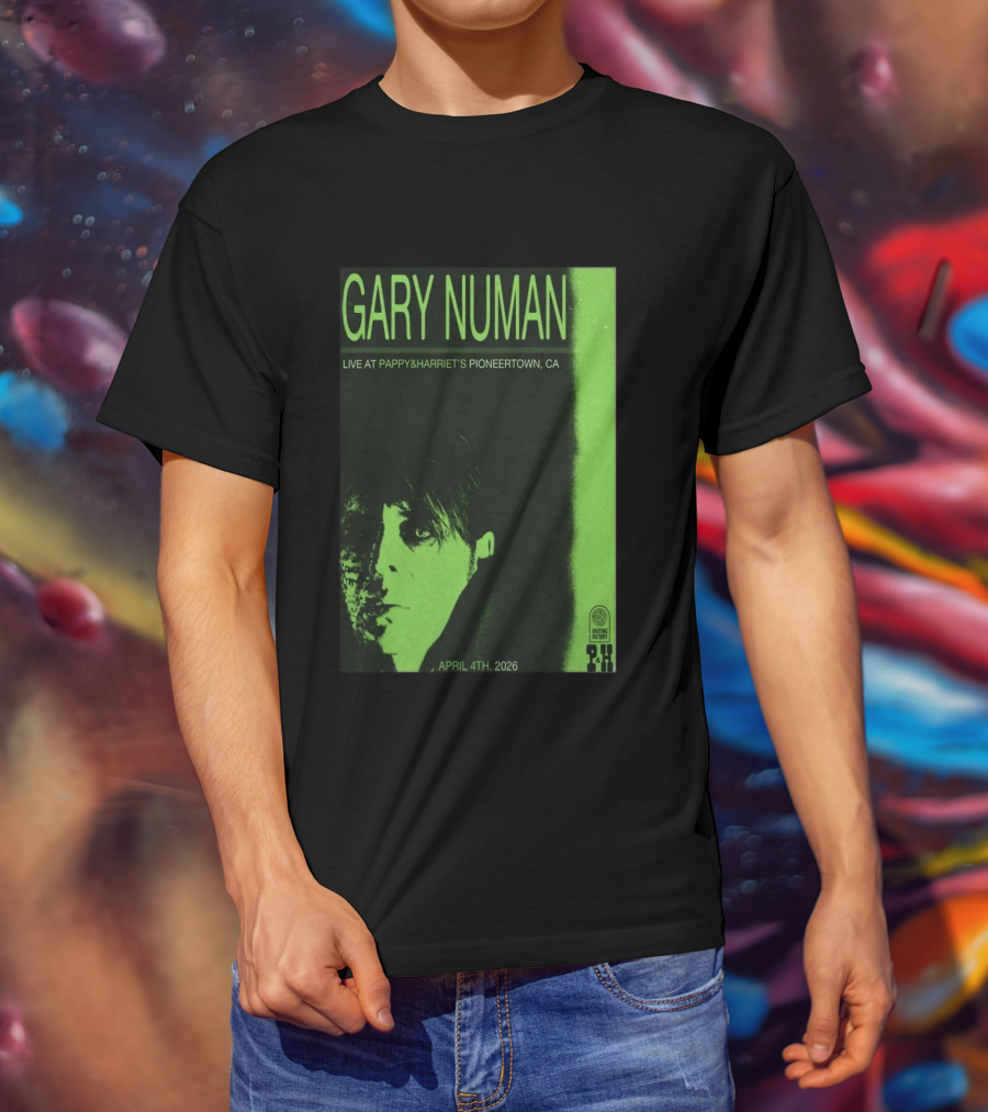 Gary Numan Live At Pappy & Harriet's Pioneertown CA April 4th 2026 T-Shirt