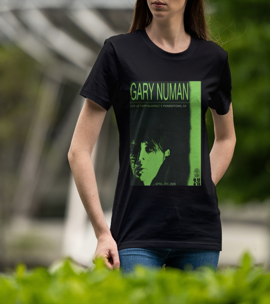 Gary Numan Live At Pappy & Harriet's Pioneertown CA April 4th 2026 T-Shirt