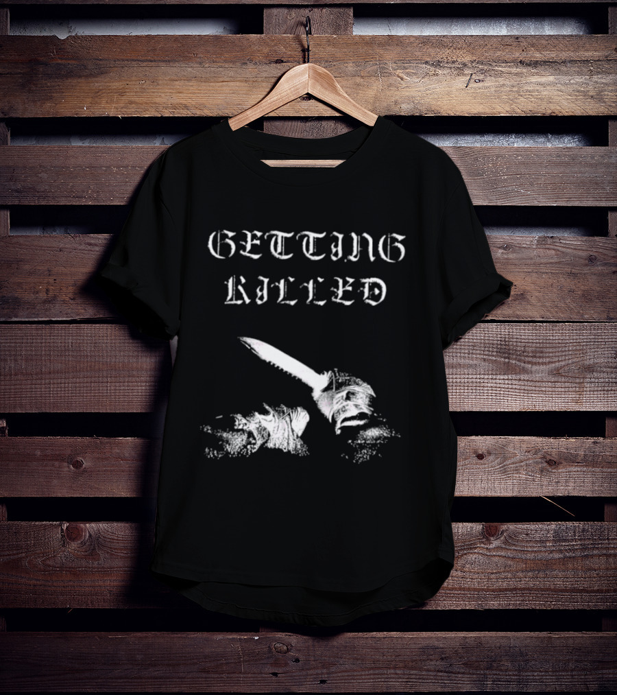 Getting Killed Gothic Knife T-Shirt
