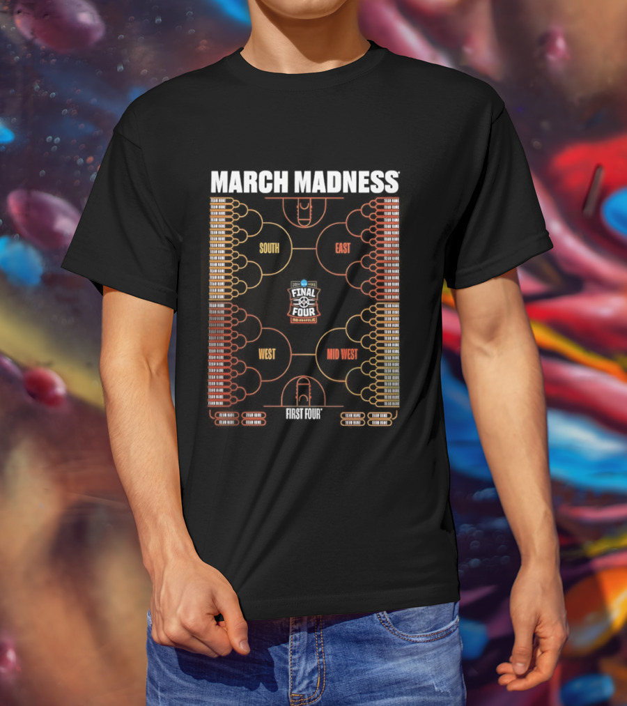 March Madness NCAA Men's Basketball Tournament 2026 Bracket Championship T-Shirt