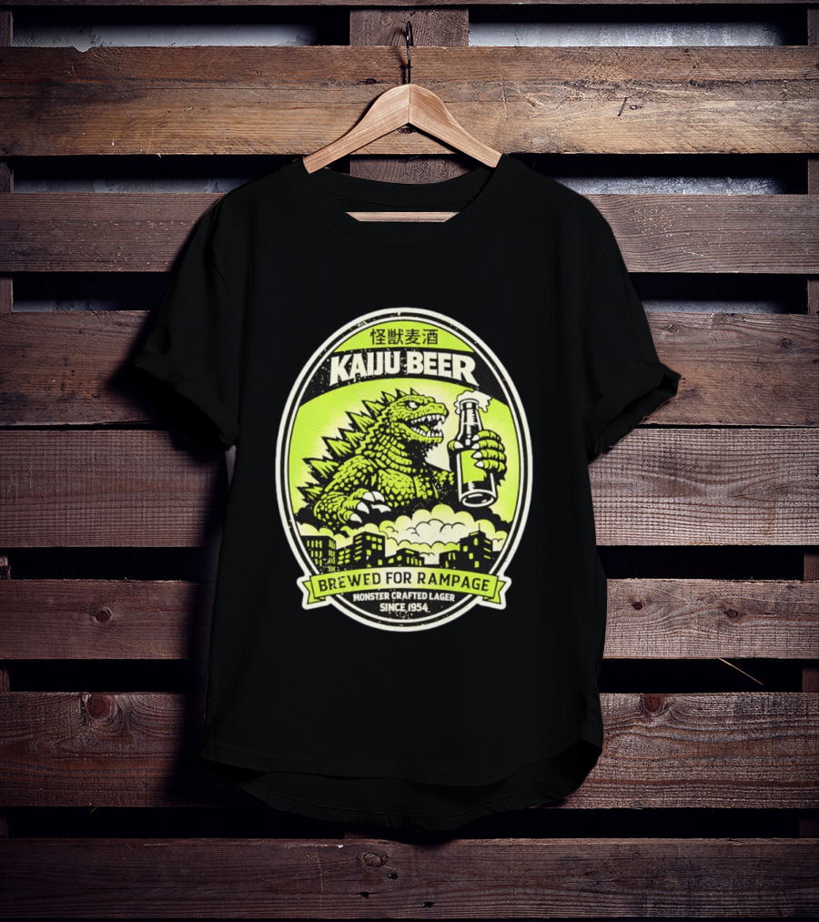 Kaiju Beer Brewed For Rampage Monster Crafted Lager Since 1954 T-Shirt