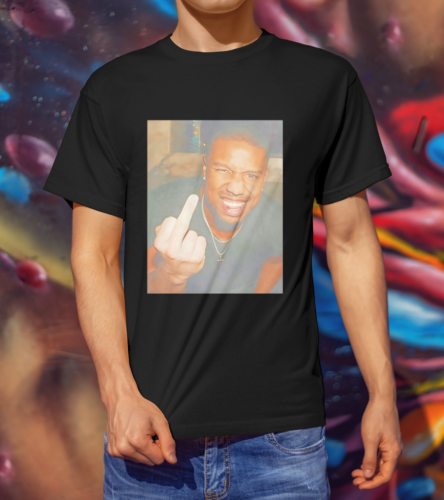 Michael B Jordan Sinners Oscar Middle Finger T-Shirt