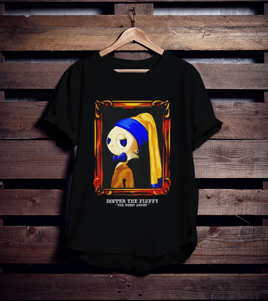 Hopper The Fluffy With A Pearl Earring Classic Masterpiece T-Shirt