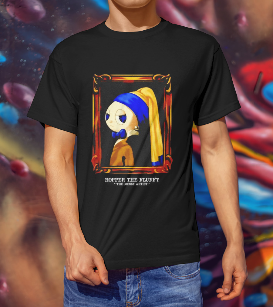 Hopper The Fluffy With A Pearl Earring Classic Masterpiece T-Shirt