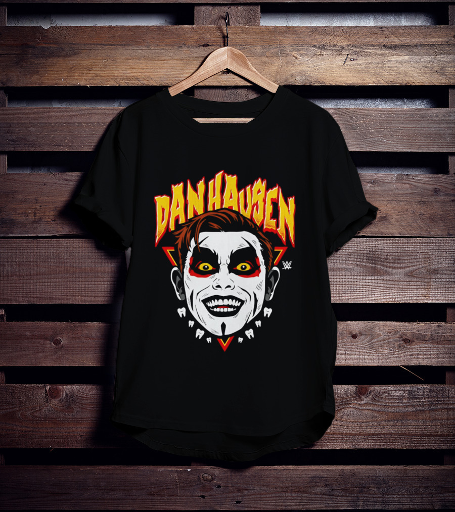 Danhausen WWE Big Head Yellow Eyes Face Paint T-Shirt