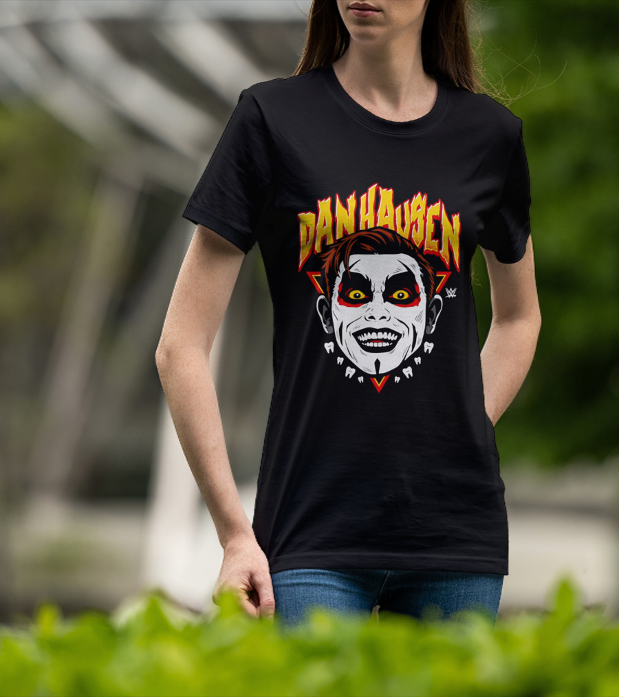 Danhausen WWE Big Head Yellow Eyes Face Paint T-Shirt