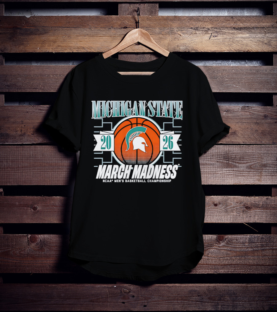 Michigan State Spartans 2026 March Madness NCAA Men's Basketball Championship T-Shirt