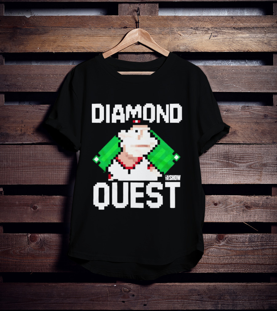 MLB The Show Diamond Quest Pixelated Baseball Adventure T-Shirt