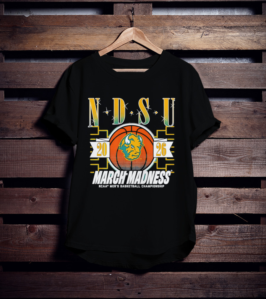 NDSU Bison 2026 March Madness NCAA Men's Basketball Championship T-Shirt