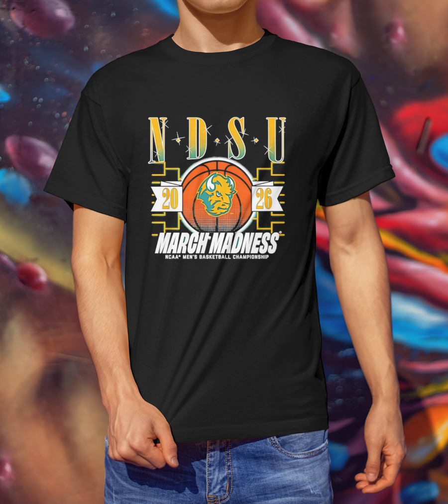 NDSU Bison 2026 March Madness NCAA Men's Basketball Championship T-Shirt