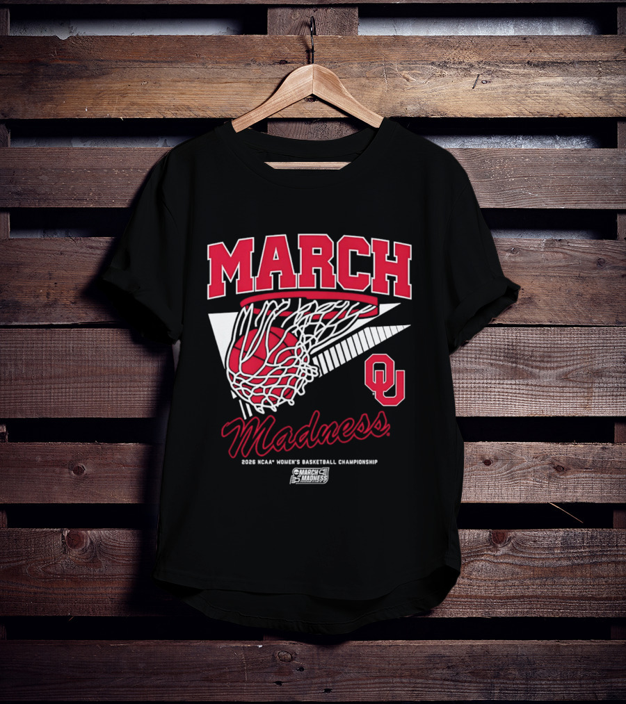 Oklahoma Sooners March Madness 2026 NCAA Women's Basketball Championship T-Shirt
