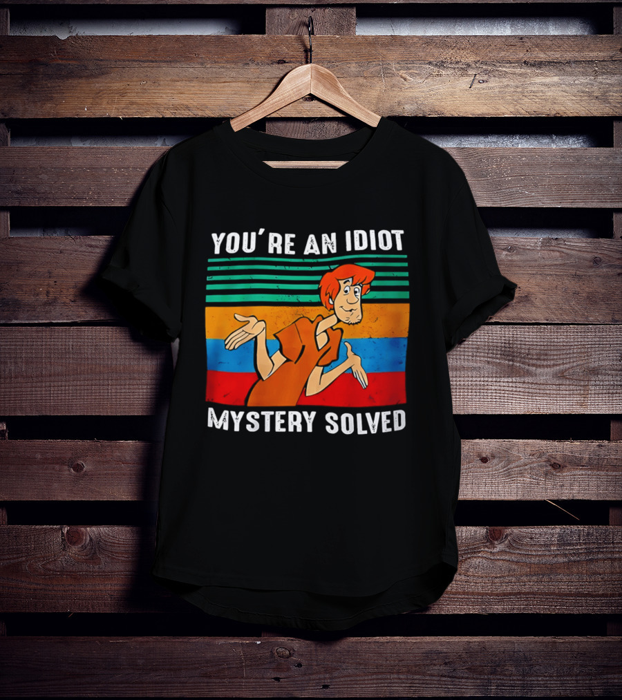 You're An Idiot Mystery Solved Shaggy T-Shirt