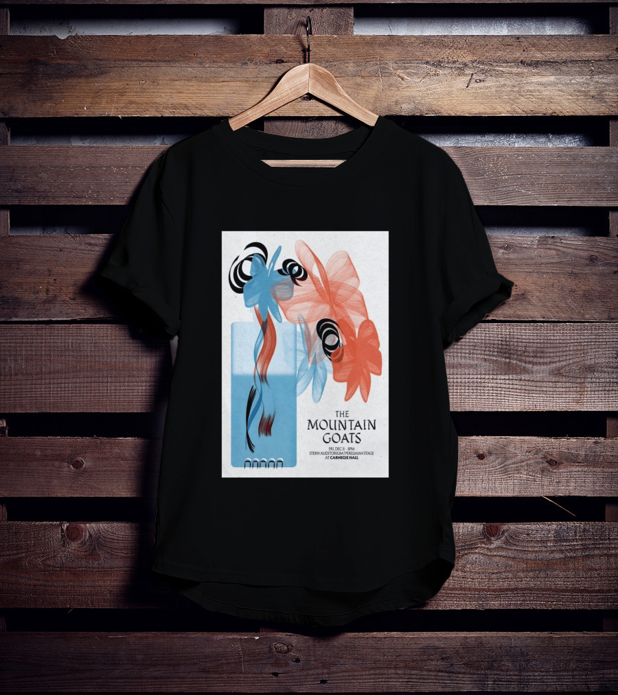 The Mountain Goats Carnegie Hall NYC Dec 11 2026 Stern Auditorium Perelman Stage T-Shirt