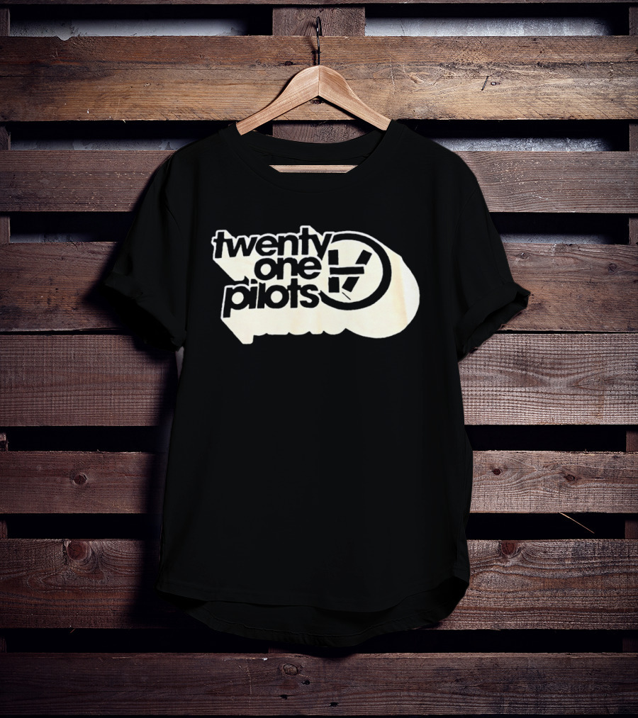 Twenty One Pilots Logo Band Name White Circle T-Shirt