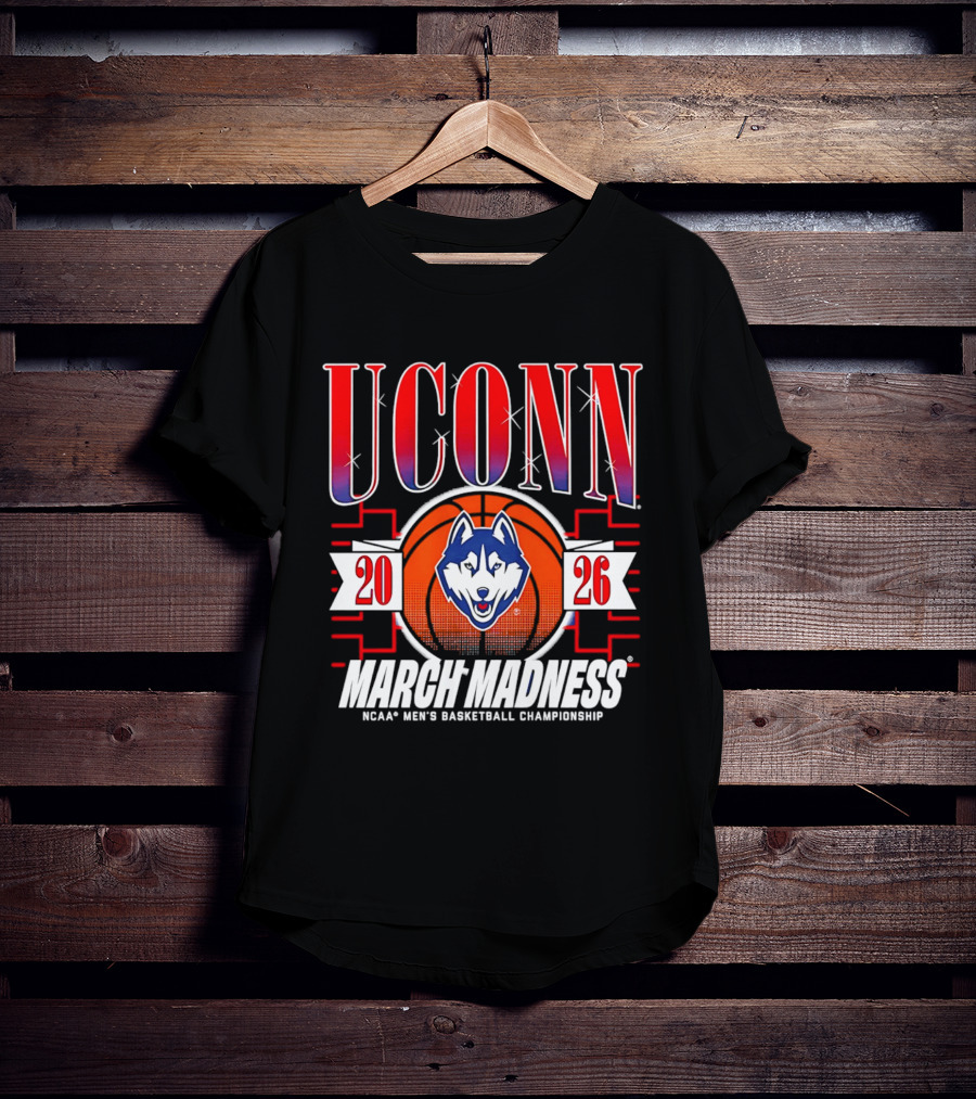 UConn Huskies 2026 NCAA Men's Basketball Championship March Madness T-Shirt