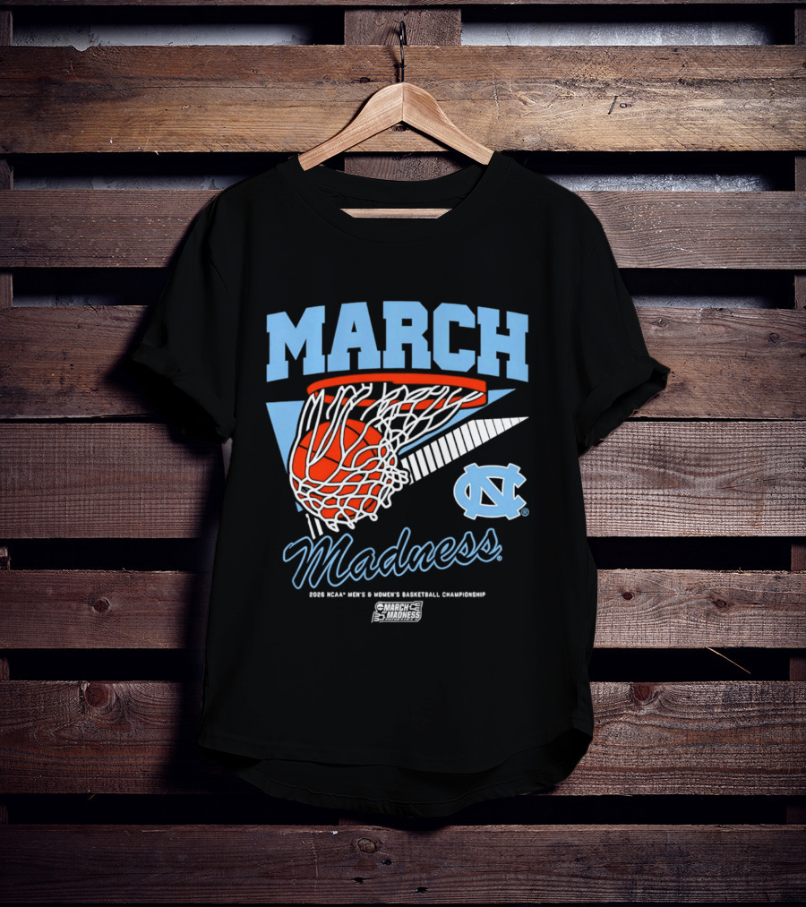 UNC Tar Heels 2026 March Madness NCAA Basketball Championship T-Shirt