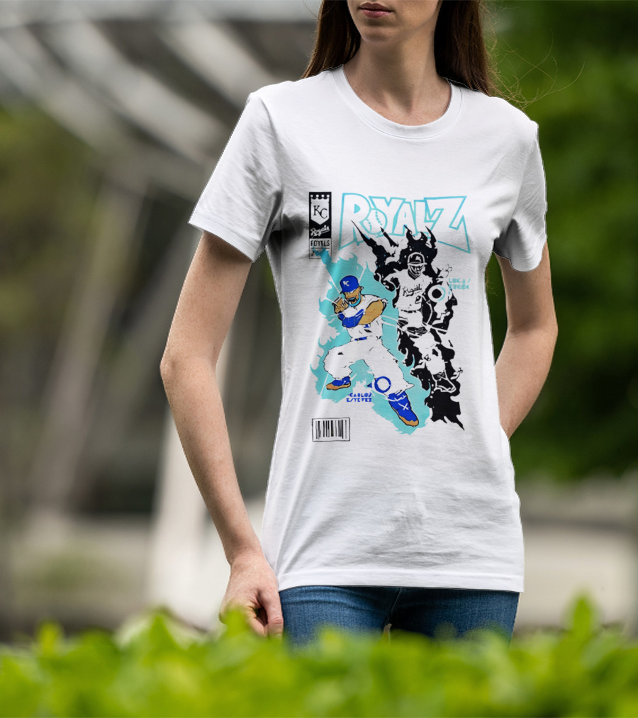 KC Royals Estévez Erceg Royalz Cartoon Baseball T-Shirt