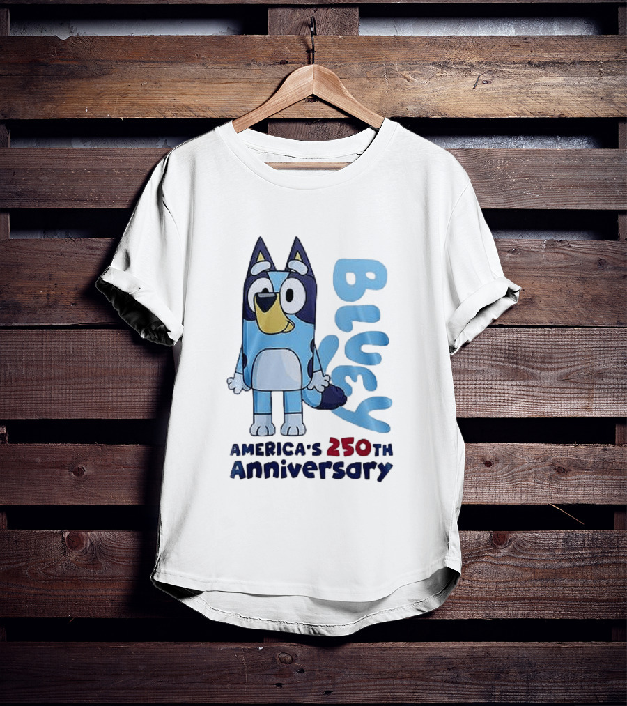 Bluey America's 250th Anniversary Celebrating Little Moments Big Freedom T-Shirt