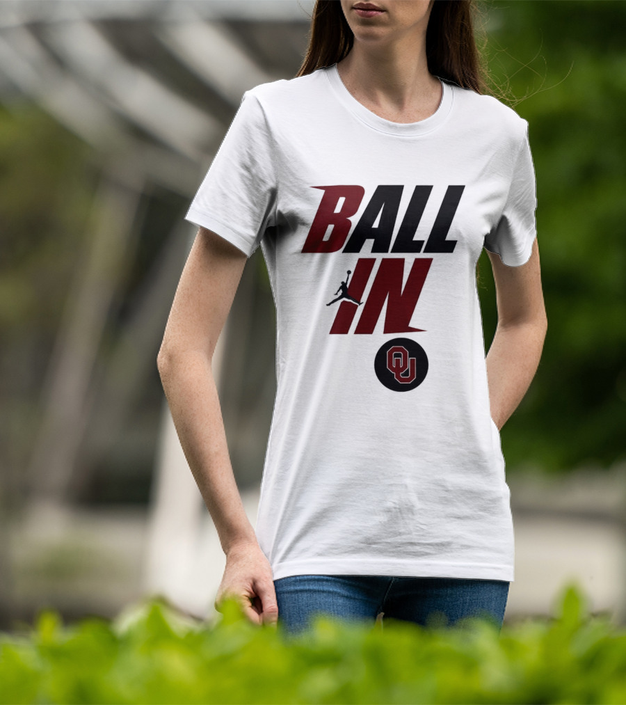 Ball In Oklahoma Sooners OU 2026 Women's Basketball T-Shirt