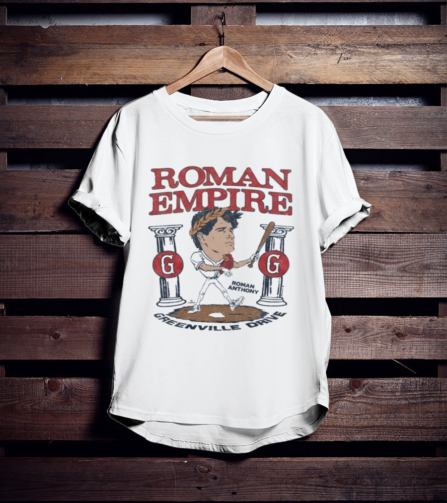 Roman Empire Greenville Drive Roman Anthony Baseball Player T-Shirt