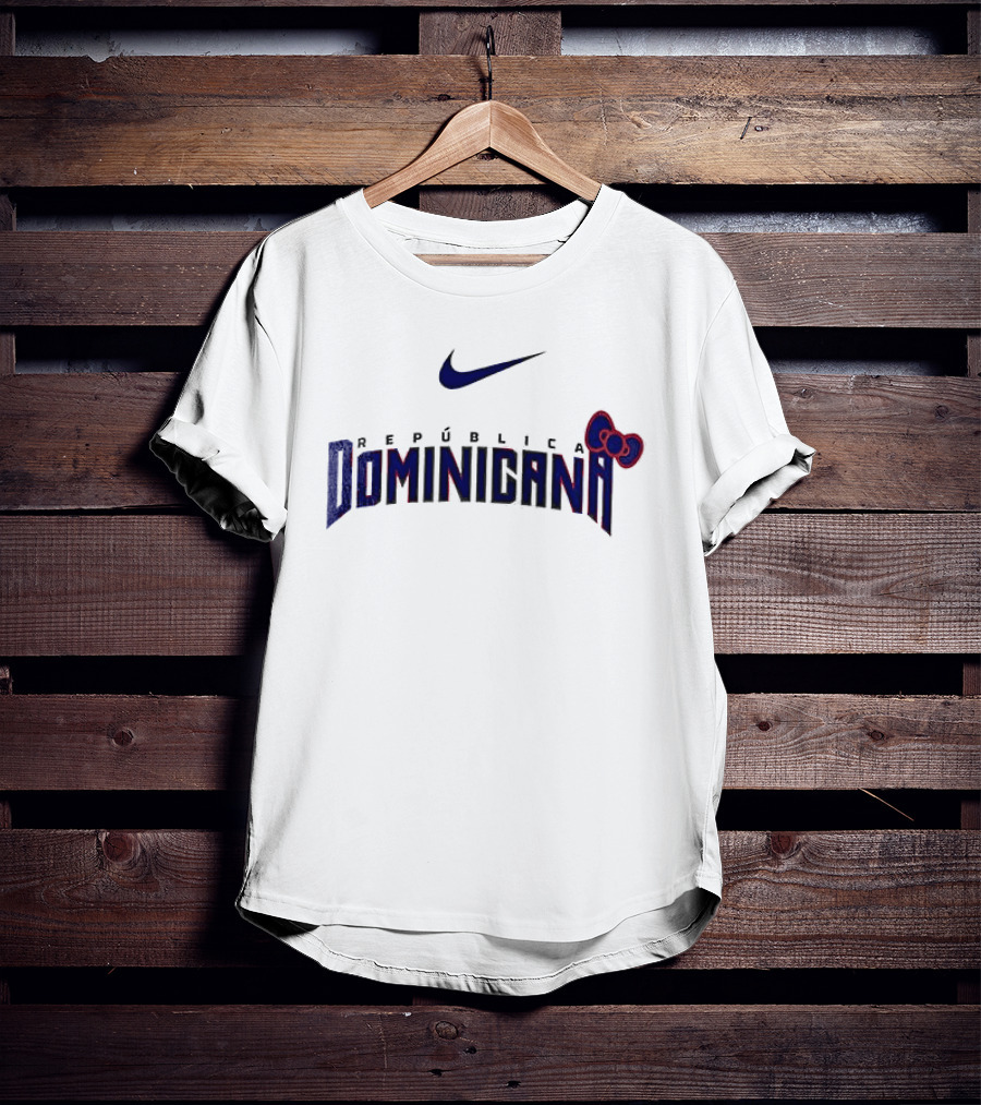 Nike República Dominicana X Hello Kitty Collaboration Baseball T-Shirt