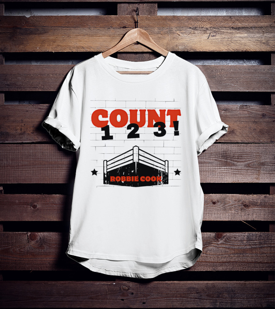 Robbie Cook Count 1 2 3 Boxing Ring T-Shirt