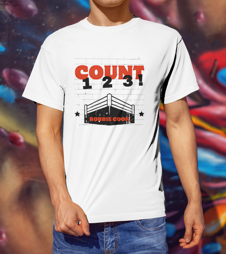 Robbie Cook Count 1 2 3 Boxing Ring T-Shirt