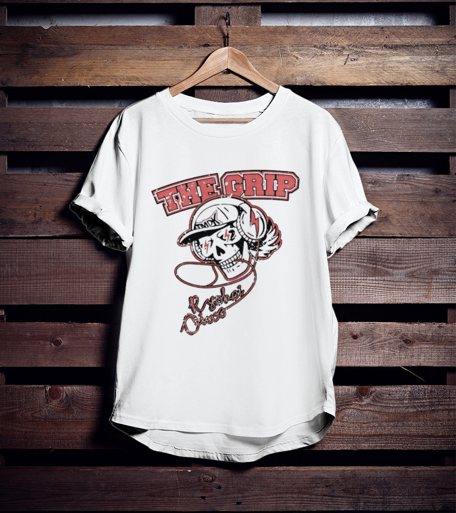 Ryohei Oiwa New Japan Pro Wrestling The Grip Thunderbolt Skull T-Shirt