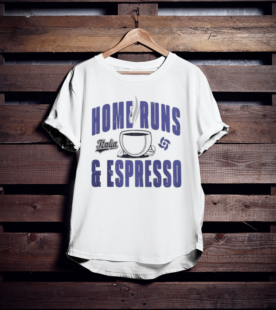 Italy Baseball Classic 2026 Home Runs & Espresso T-Shirt