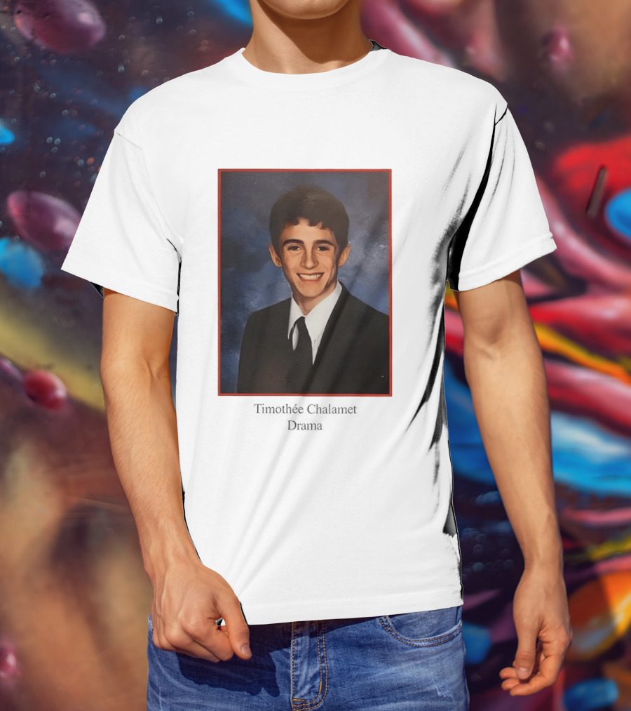 Timothee Chalamet Yearbook Photo 90s T-Shirt