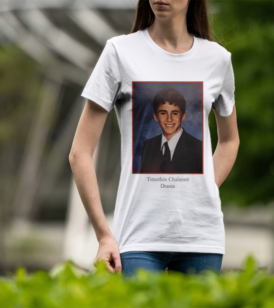 Timothee Chalamet Yearbook Photo 90s T-Shirt