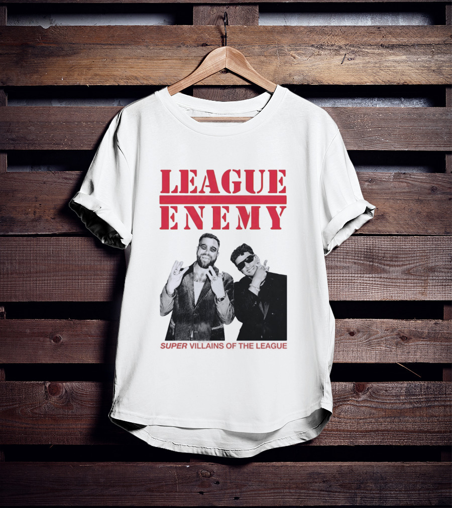 League Enemy Super Villains Of The League Patrick Mahomes Travis Kelce T-Shirt