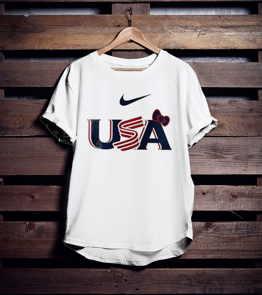 Nike USA Hello Kitty Collaboration Baseball T-Shirt