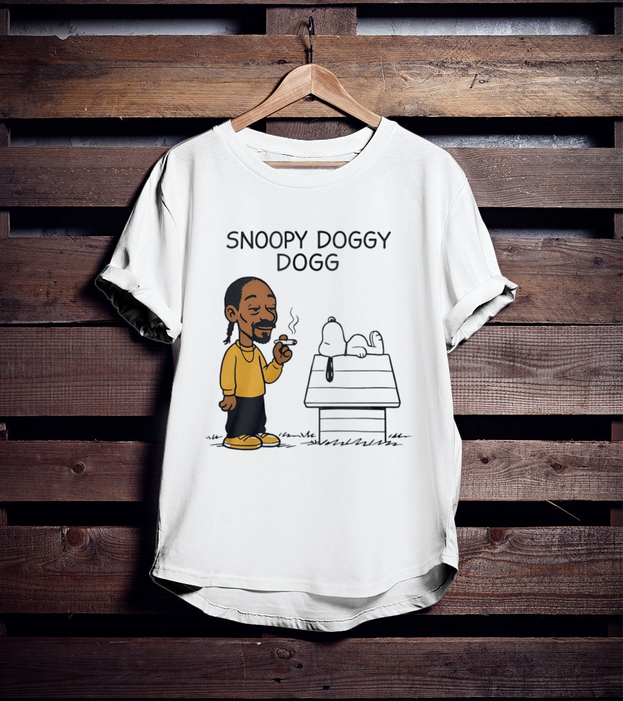 Snoopy Doggy Dogg Snoop Dogg And Snoopy Mashup T-Shirt